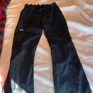 Black scrub pants